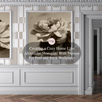 Creating a Cozy Home Like Alexander Skarsgård With Maison Jiji Peel and Stick Wallpaper