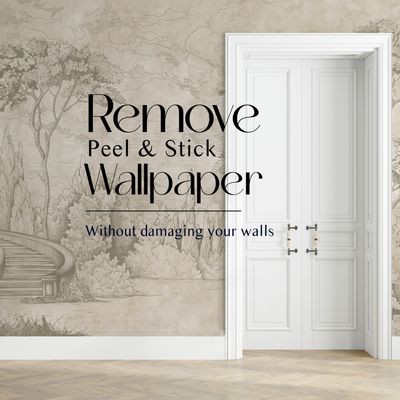 How to Remove Peel and Stick Wallpaper Without Damaging Your Walls