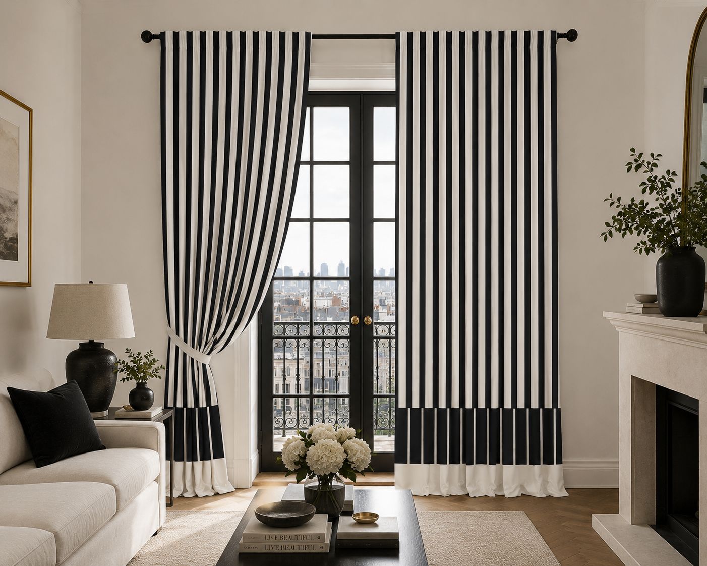 Signature Stripe Curtains - Living Room