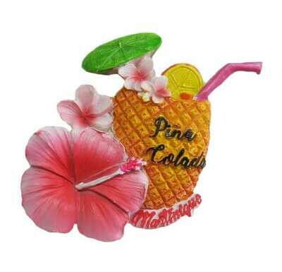 AIMANT MARTINIQUE EN POLYRESINE - PINA COLADA