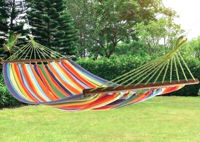 HAMAC DOUBLE AVEC BARRES 100 cm - 357