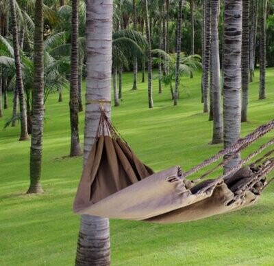 HAMAC DOUBLE UNI SANS FRANGE - GRIS