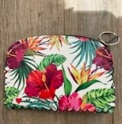 TROUSSE RIGIDE MARTINIQUE - 3 HIBISCUS FOND BLANC