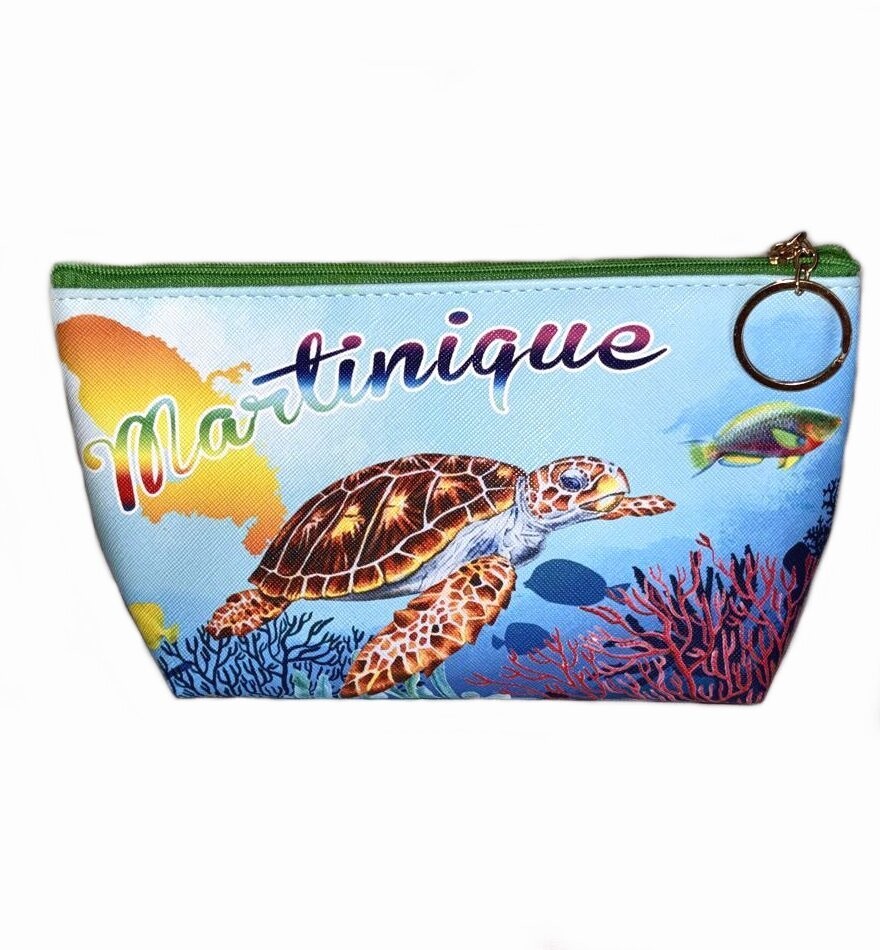 TROUSSE DE MAQUILLAGE MARTINIQUE - TORTUE CARTE