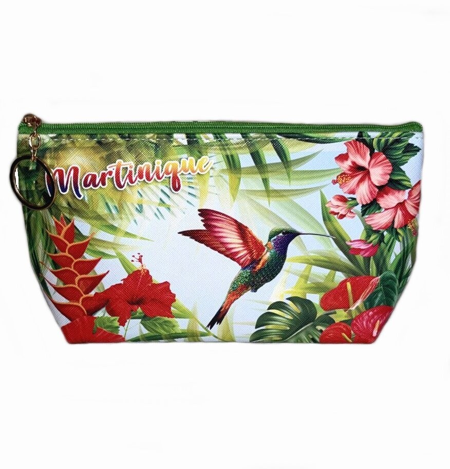 TROUSSE DE MAQUILLAGE MARTINIQUE - COLIBRI AILES ROUGES