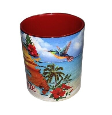 CHOPE BICOLORE MARTINIQUE - ROUGE CARTE COUCHER