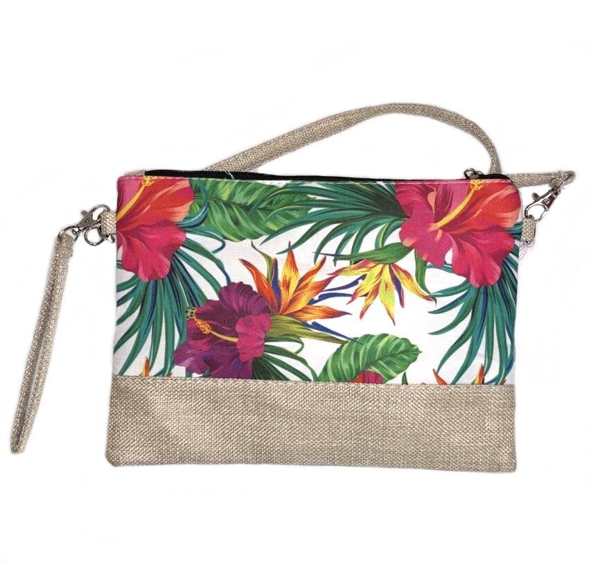 POCHETTE IMPRIMEE MARTINIQUE - 3 HIBISCUS