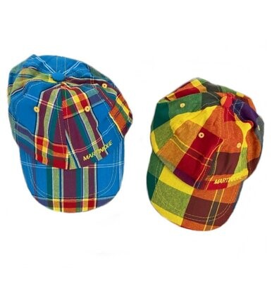 CASQUETTE GOLF BEBE EN MADRAS MARTINIQUE