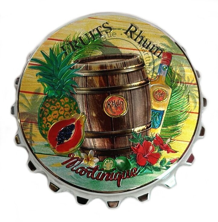 AIMANT DECAPSULEUR MARTINIQUE - TONNEAU RHUM