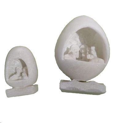 STATUETTE CRECHE PIERRE BLANCHE
