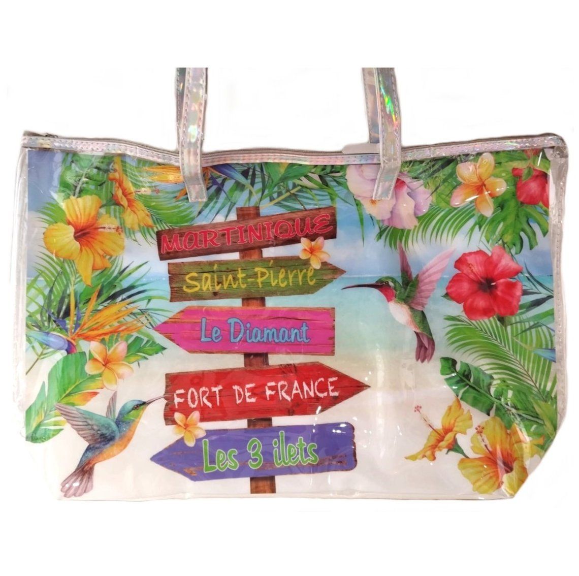 SAC DE PLAGE TRANSPARENT MARTINIQUE - TOTEM