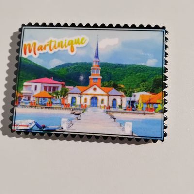 AIMANT MARTINIQUE CERAMIQUE RECTANGLE DENTELE - PETITE ANSE