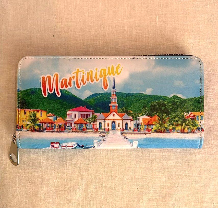 PORTE-MONNAIE RIGIDE GRAND ZIP MARTINIQUE - PETITE ANSE