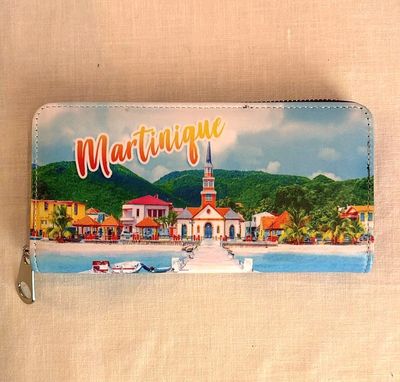 PORTE-MONNAIE RIGIDE GRAND ZIP MARTINIQUE - PETITE ANSE