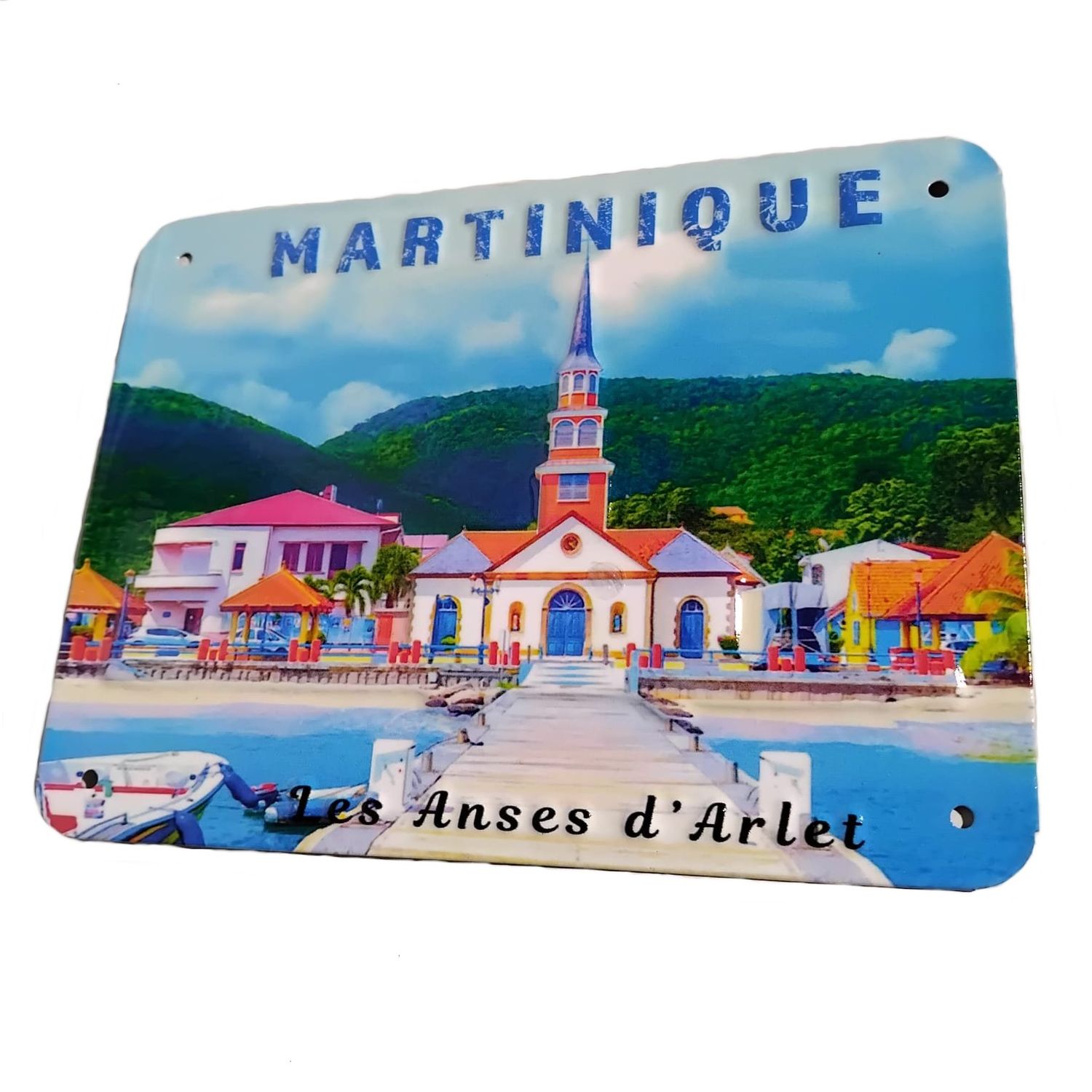 PLAQUE EN METAL MARTINIQUE - ANSES D&#39;ARLET