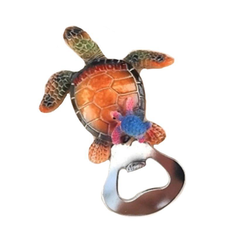 AIMANT DECAPSULEUR TORTUE MARTINIQUE - JAUNE