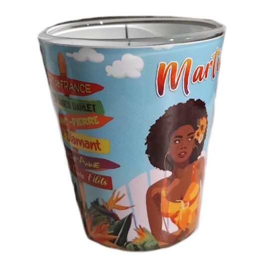 VERRE SHOOTER IMPRIME MARTINIQUE - TOTEM DOUDOU