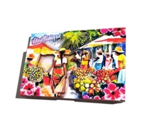 AIMANT 3D BOIS - AQUA MARCHE