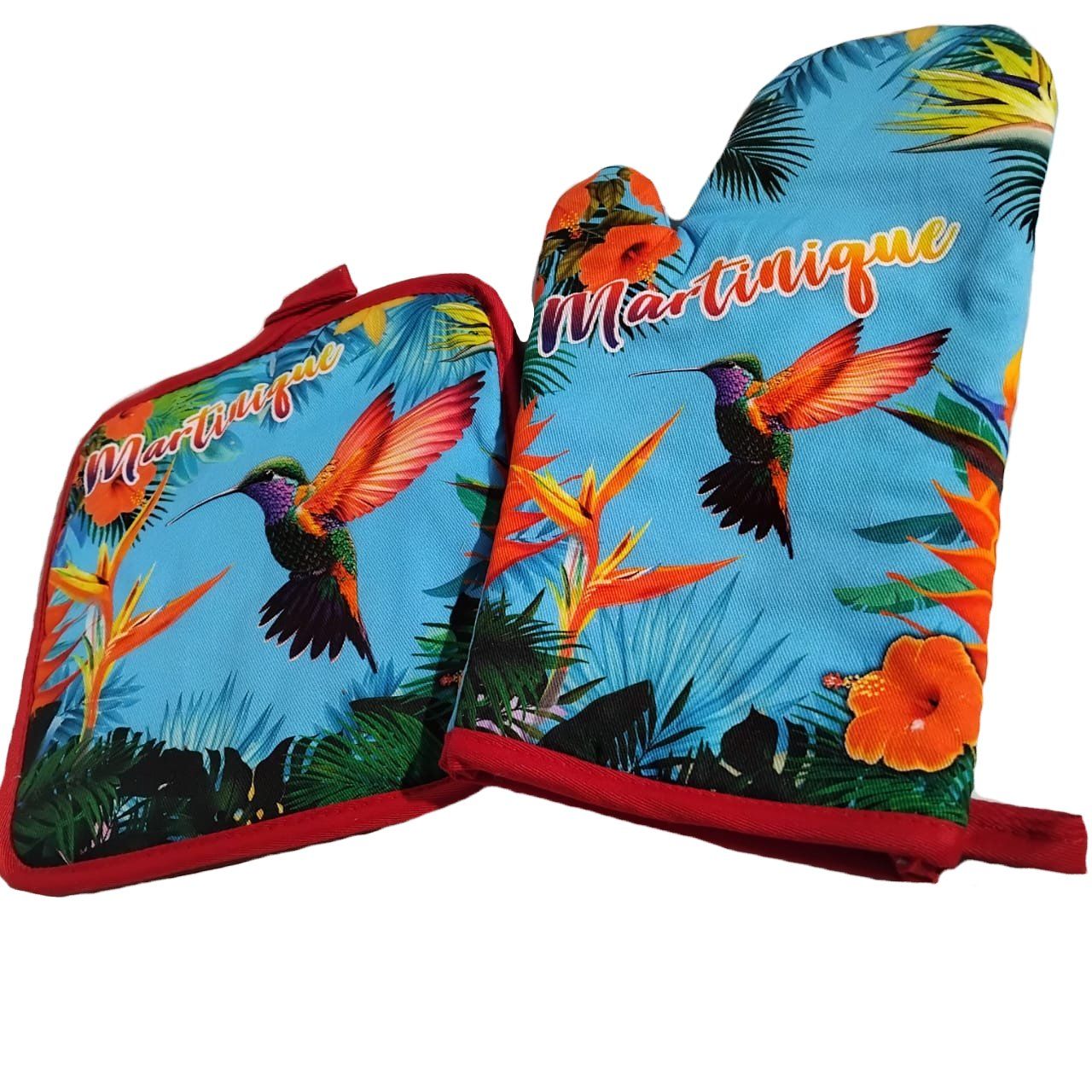 GANT ET MANIQUE MARTINIQUE - COLIBRI AILES ROUGES