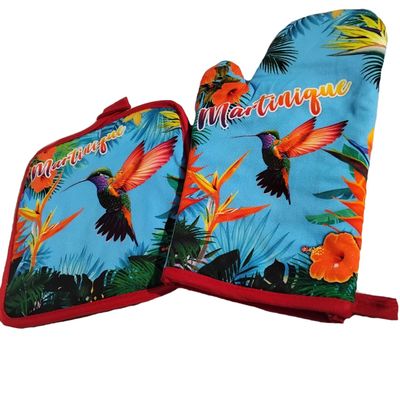 GANT ET MANIQUE MARTINIQUE - COLIBRI AILES ROUGES