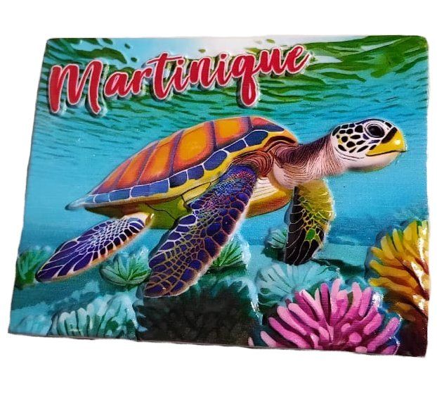 AIMANT RESINE MARTINIQUE - TORTUE NOUVEAU