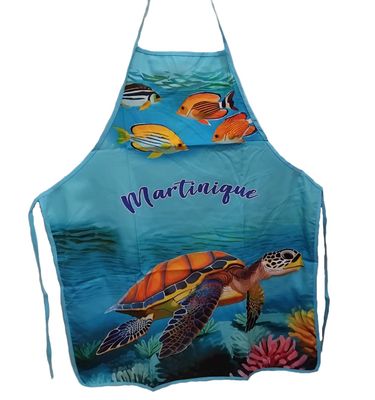 TABLIER DE CUISINE MARTINIQUE - TORTUE NOUVEAU