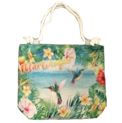 SAC CABAS JUTE MARTINIQUE - COLIBRI PLAGE