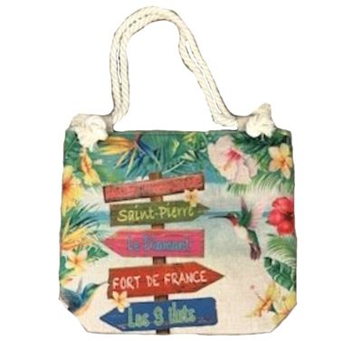 SAC CABAS JUTE MARTINIQUE - TOTEM