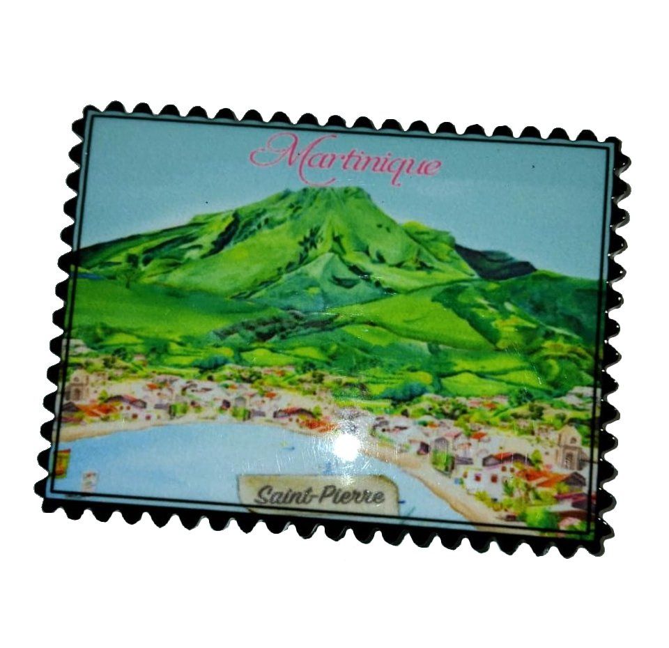 AIMANT MARTINIQUE CERAMIQUE RECTANGLE DENTELE - PELEE