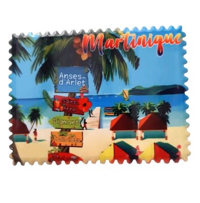 AIMANT MARTINIQUE CERAMIQUE RECTANGLE DENTELE - TOTEM PONTON