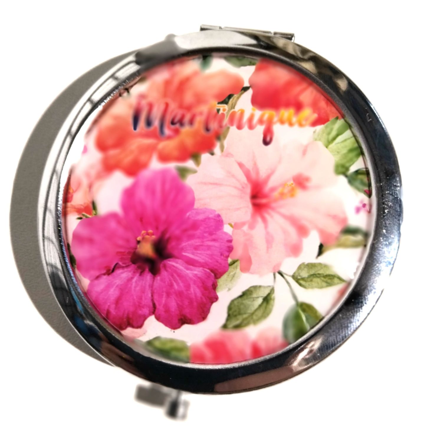 MIROIR DE POCHE MARTINIQUE - HIBISCUS RRR