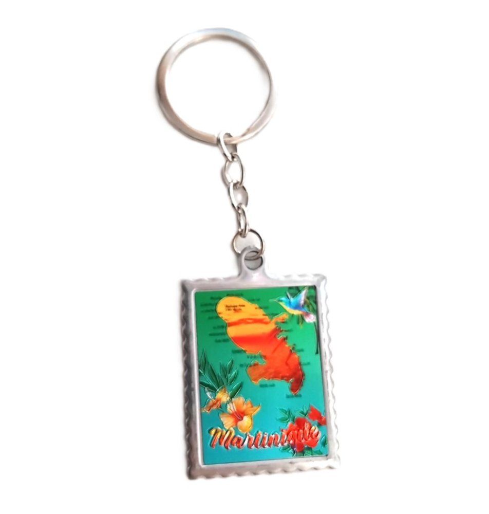 PORTE-CLES METAL RECTANGLE - CARTE COUCHER