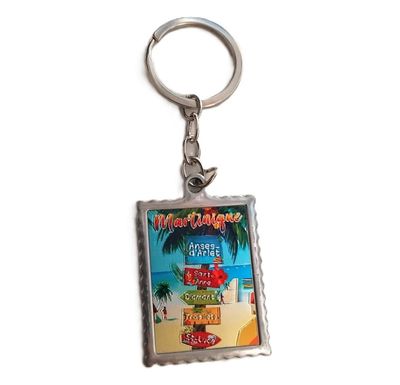 PORTE-CLES METAL RECTANGLE - TOTEM PONTON