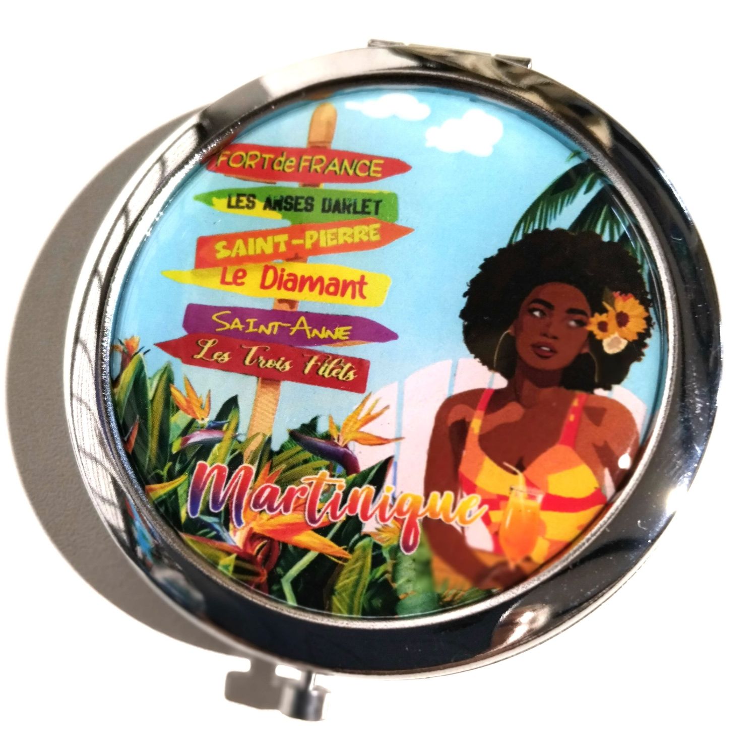 MIROIR DE POCHE MARTINIQUE - TOTEM DOUDOU