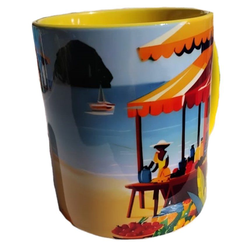 CHOPE BICOLORE MARTINIQUE - JAUNE ROCHER DIAMANT