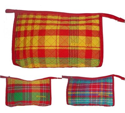 TROUSSE DE TOILETTE EN MADRAS MARTINIQUE