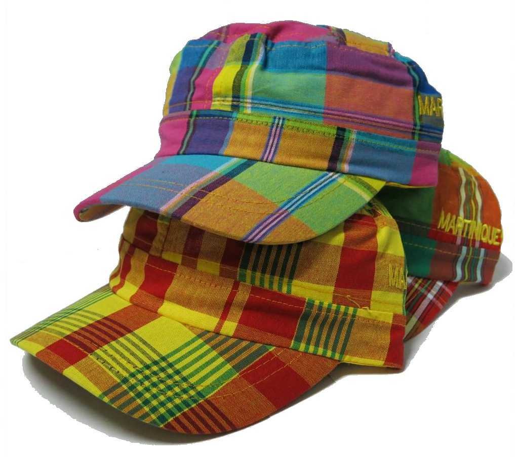 CASQUETTE GOLF ENFANT EN MADRAS MARTINIQUE