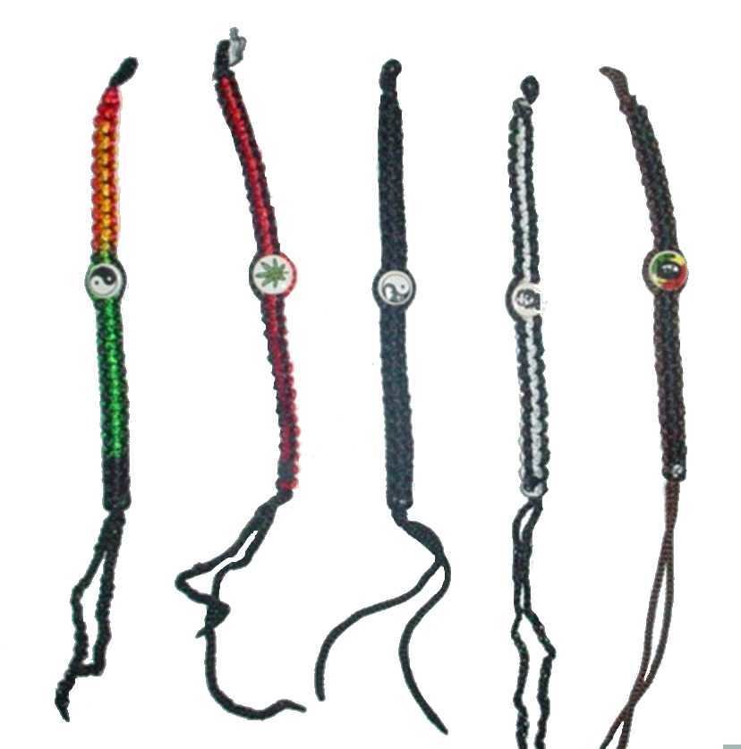BRACELET NYLON AVEC DECO CERAMIQUE