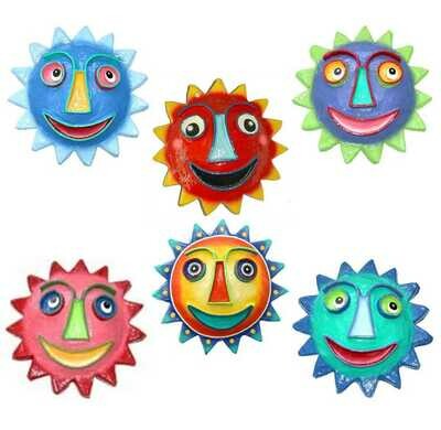 APPLIQUE SOLEIL EN PAPIER MACHE GRAND MODELE