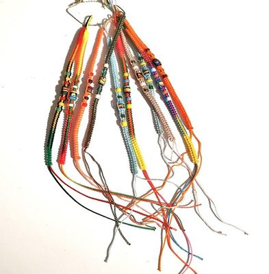 BRACELET NYLON AVEC DECO CERAMIQUE