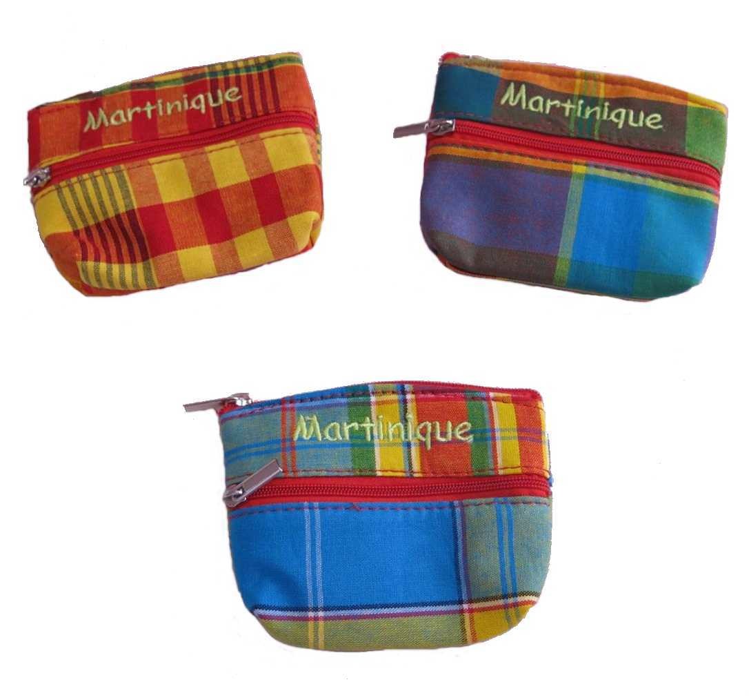 PORTE-MONNAIE OVALE 2 ZIPS MARTINIQUE