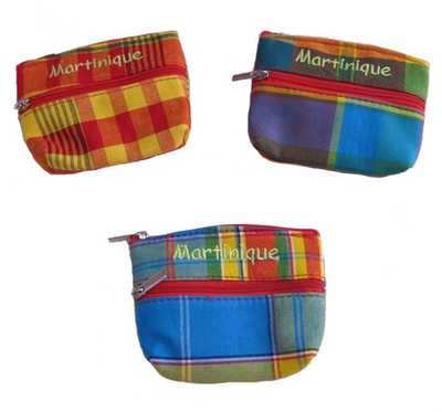 PORTE-MONNAIE OVALE 2 ZIPS MARTINIQUE