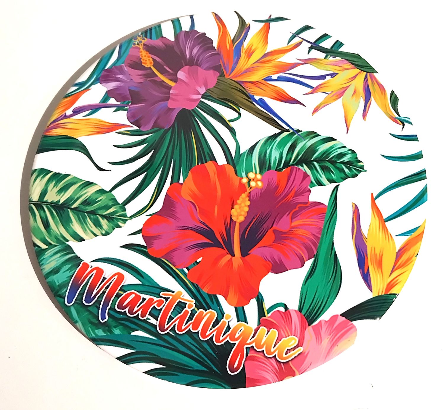 DESSOUS DE PLAT MARTINIQUE - 3 HIBISCUS