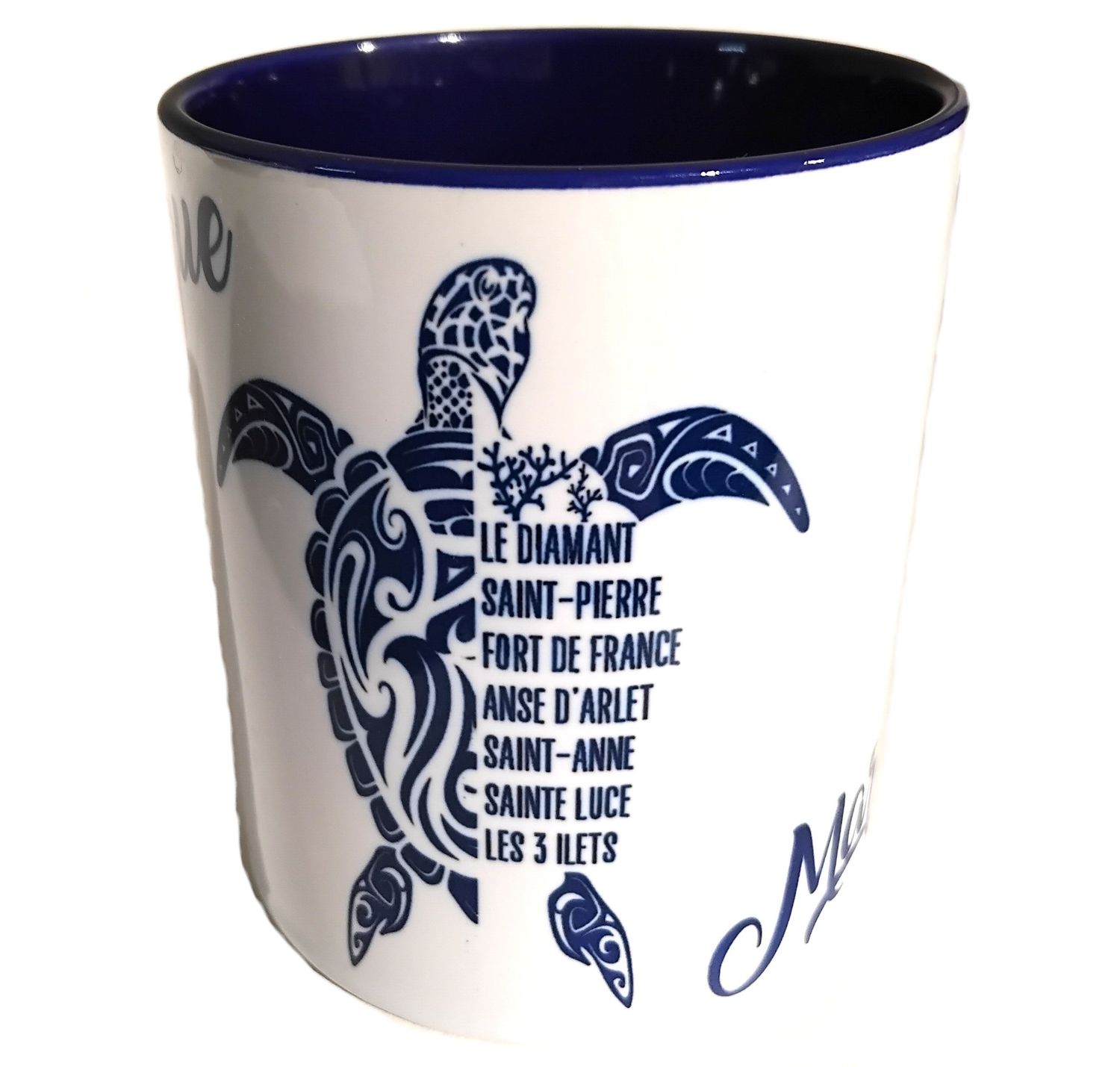 CHOPE BICOLORE MARTINIQUE - BLEU TORTUE LOGO