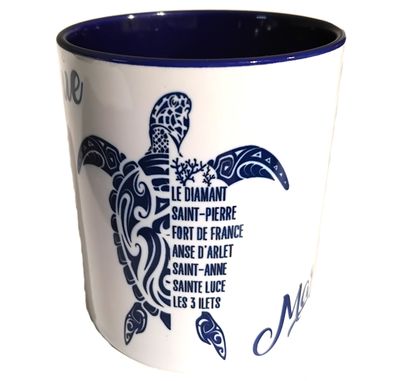 CHOPE BICOLORE MARTINIQUE - BLEU TORTUE LOGO