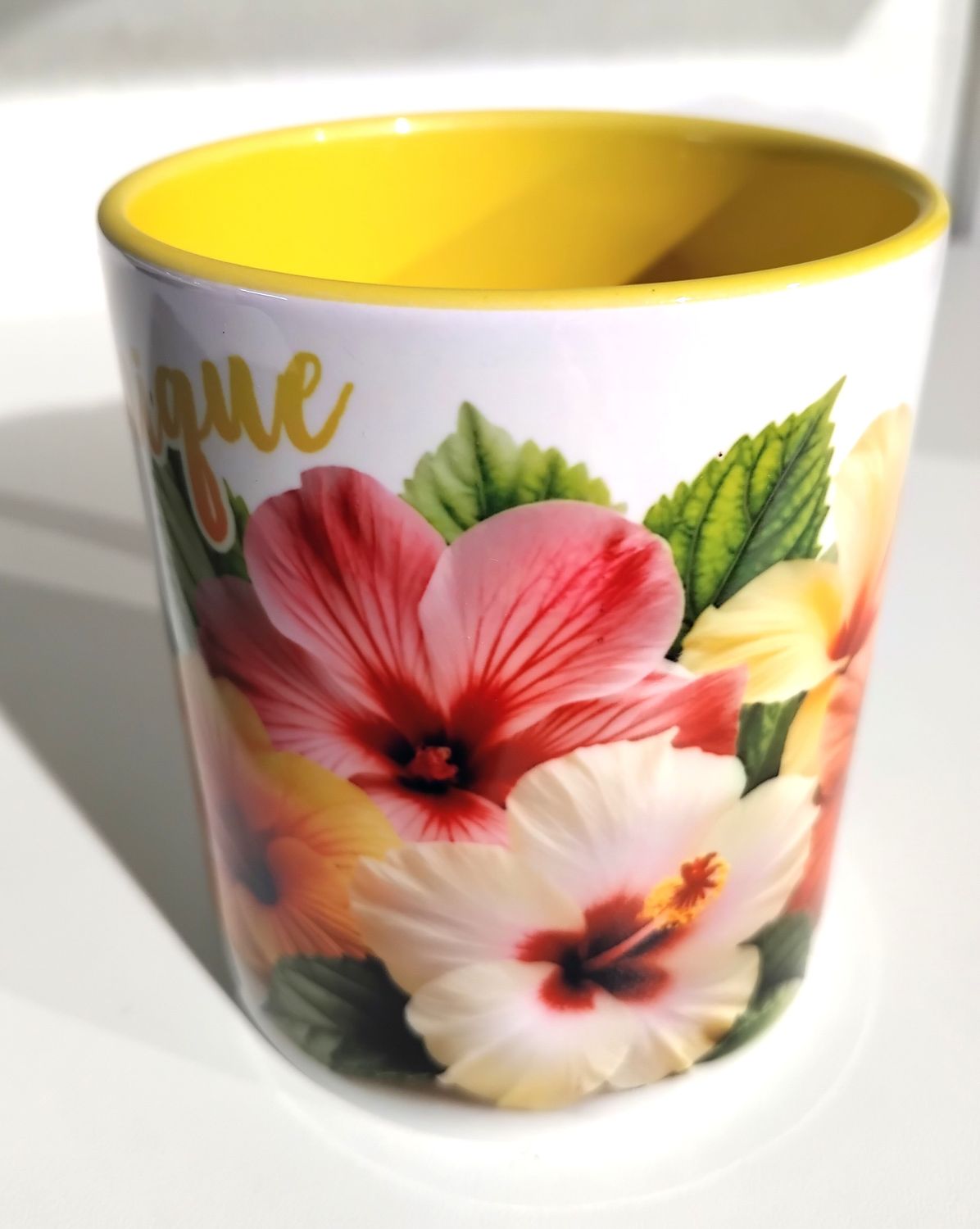 CHOPE BICOLORE MARTINIQUE - JAUNE 5 HIBISCUS