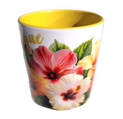 CHOPE BICOLORE MARTINIQUE - JAUNE 5 HIBISCUS