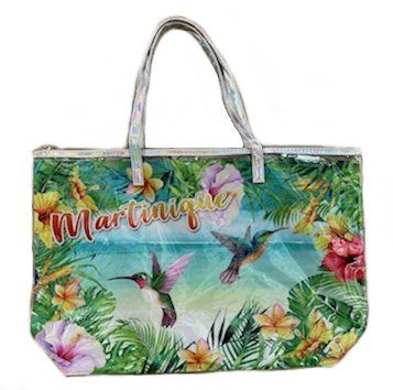 SAC DE PLAGE TRANSPARENT MARTINIQUE - COLIBRI PLAGE
