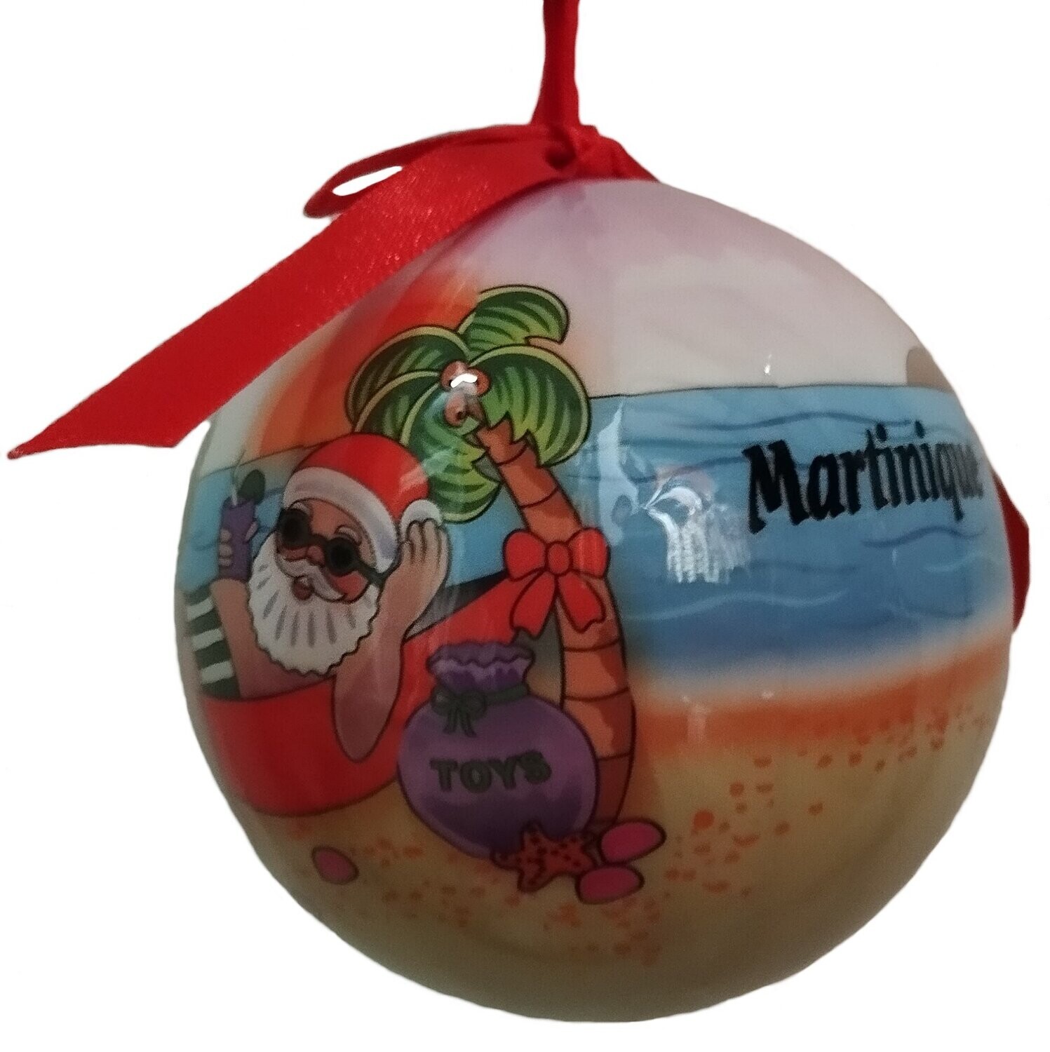 BOULE DECO POUR ARBRE DE NOEL - SANTA HAMAC