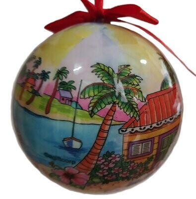 BOULE DECO POUR ARBRE DE NOEL - MAISON CREOLE